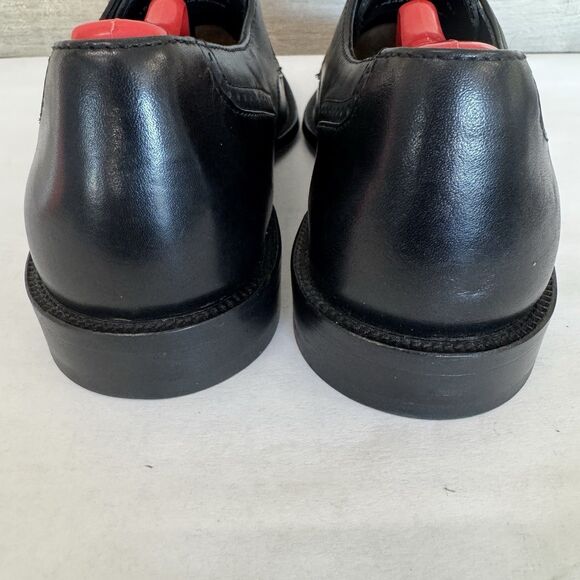 Johnston & Murphy Black Leather Cap Toe Oxford Dress Shoes Men 8M Career Work - Picture 7 of 13